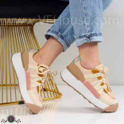 Дамски маратонки-3101337 Beige