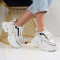 Дамски кецове на платформа-1602-980 White