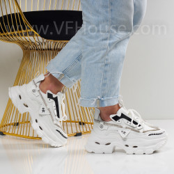 Дамски кецове на платформа-1602-980 White
