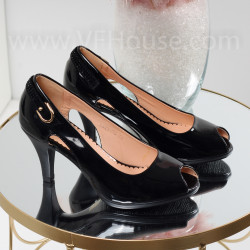 Дамски обувки на ток-0107-829862024 Black