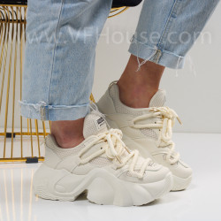 Дамски маратонки-2702-23107  Light Beige