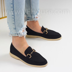 Дамски мокасини-0103563 Black