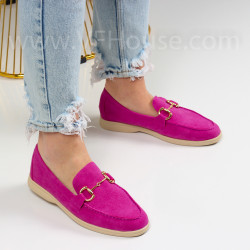 Дамски мокасини-0103563 Pink