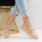 Дамски мокасини-0103563 Beige