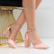 Дамски елегантни сандали на ток-010343 Pink