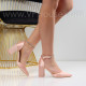 Дамски елегантни сандали на ток-010343 Pink
