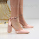 Дамски елегантни сандали на ток-010343 Pink