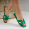 Дамски чехли-01056 Green
