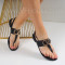 Дамски ежеднвни сандали-0106256 Black