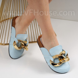 Дамски чехли-0106397 Blue