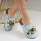 Дамски чехли-0106397 Blue