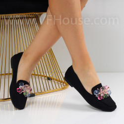 Дамски мокасини-0106278 Black