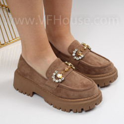 Дамски ежедневни обувки-01065 Khaki