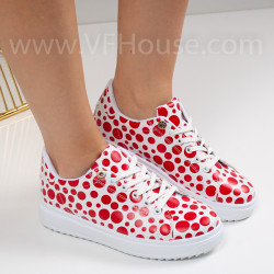 Дамски кецове-010681 Red