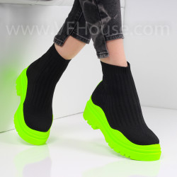 ДАМСКИ КЕЦОВЕ  - 20111 Black+Yellow