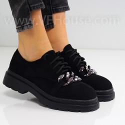 ДАМСКИ  ОБУВКИ - 2021-017-7B BLACK VELVET
