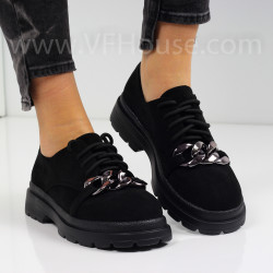 ДАМСКИ  ОБУВКИ - 2021-017-7B BLACK VELVET