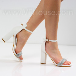 ДАМСКИ САНДАЛИ НА ТОК - 2022-0033 White