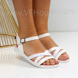 Дамски ежедневни сандали-040702 White