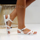 Дамски ежедневни сандали-040702 White