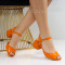 Дамски сандали-25-711416 Orange