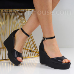 Дамски сандали на платформа-25-720869 Black