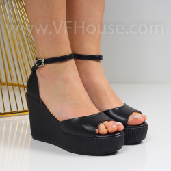 Дамски сандали на платформа-25-720869 Black