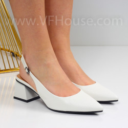 Дамски сандали-25-33802427-3 White