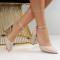 Дамски сандали-25-33692389 Beige