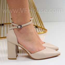 Дамски сандали-25-33692389 Beige