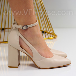 Дамски сандали-25-34192265 Beige