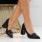 Дамски обувки на ток-25-305300 Black