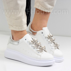 ДАМСКИ КЕЦОВЕ -2022-02023 White/Silver