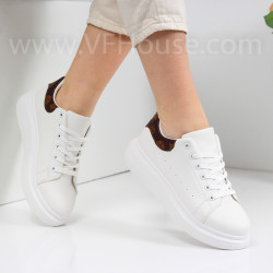 ДАМСКИ КЕЦОВЕ -2022-022387 White/Brown