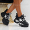 Дамски кецове на платформа-0808952 Black