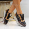 Дамски кецове на платформа-3008-106 Black