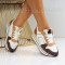 Дамски кецове на платформа-3008-106 White