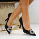 Дамски обувки на ток-3008-549 Black