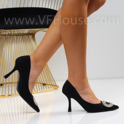 Дамски обувки на ток-3008-549 Black
