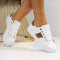 Дамски кецове-3008-61 White Beige