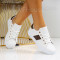 Дамски кецове-3008-61 White Brown