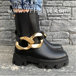 ДАМСКИ БОТИ  - 0110-7868 BLACK