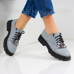 ДАМСКИ  ОБУВКИ - 2021-017-7A GREY BLUE
