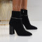 Дамски боти на ток-1011-31207803 Black