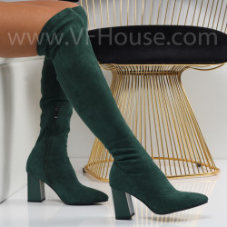 Дамски чизми-1110-3163-2868 Green