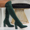 Дамски чизми-1110-3163-2868 Green