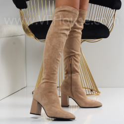 Дамски чизми-1110-3163-2868 Beige