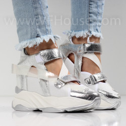 ДАМСКИ КЕЦОВЕ НА ПЛАТФОРМА - 0903-3441212702 SILVER