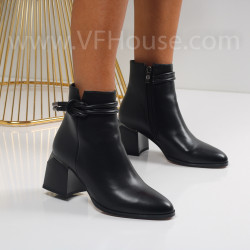 Дамски боти на ток-1110-1094 Black