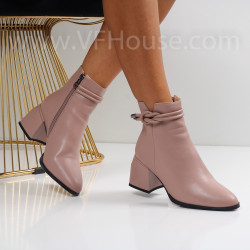 Дамски боти на ток-1110-1094 Pink